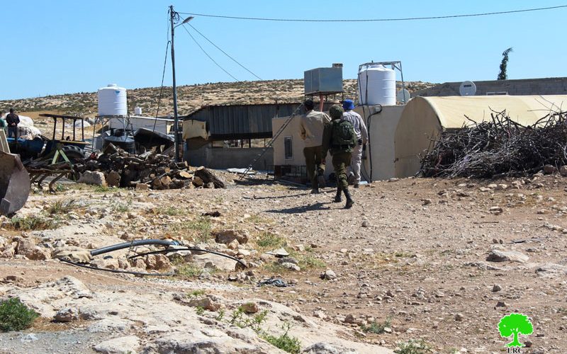 The occupation threatens to demolish citizens’ homes in Ghuwein Hamlet – As Samu’