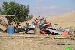 هدم منشآت سكنية وزراعية في خربة الحديدية / محافظة طوباس