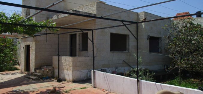 Demolition order of prisoner Ahmad Qamba’a home
