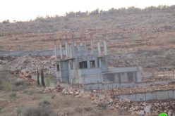 إخطارات بوقف البناء تطال منشآت سكنية وزراعية في بلدة الزاوية  محافظة سلفيت