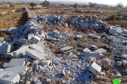 Demolition of an agricultural room in Khallet Al-Furn/ Hebron governorate