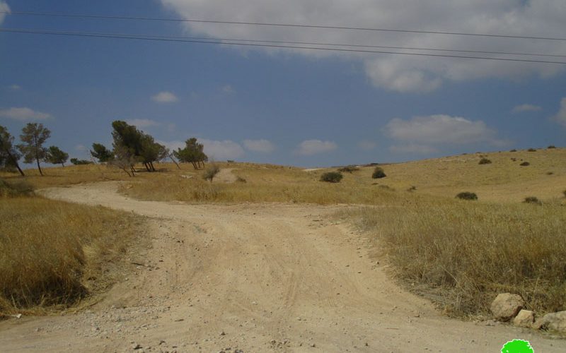 New colonial road in Khallet Hamd/ Tubas Governorate