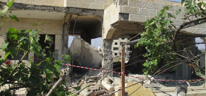 Demolition of prisoner Ahmad Qamba’a home for (security claims)