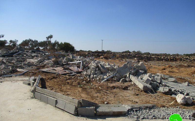 Demolition of residential and agricultural structures in Rantis village/ Ramallah