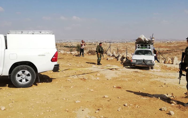 Demolition of a tent and a stop-work order of a cistern in Susiya hamlet/ south Hebron