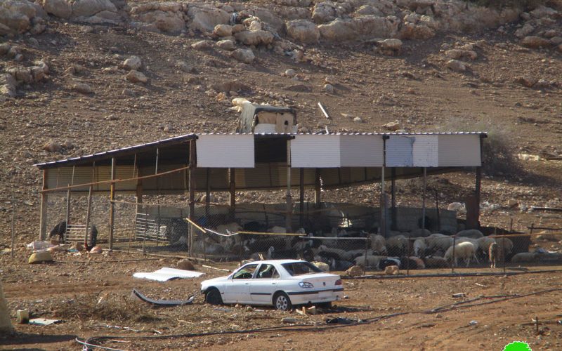 الاحتلال الإسرائيلي يخطر مواطناً بهدم منشآته السكنية والزراعية في منطقة ذراع عواد / محافظة طوباس