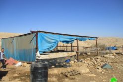 إخطارات بوقف العمل والبناء لـ 21 منشأة سكنية وزراعية في منطقة ذراع عواد / محافظة طوباس