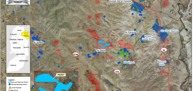 Israel to continue a land grab of 267 dunums in the Jordan Valley