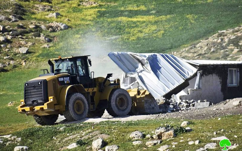 The occupation demolishes structures in Masafer Yatta / South Hebron