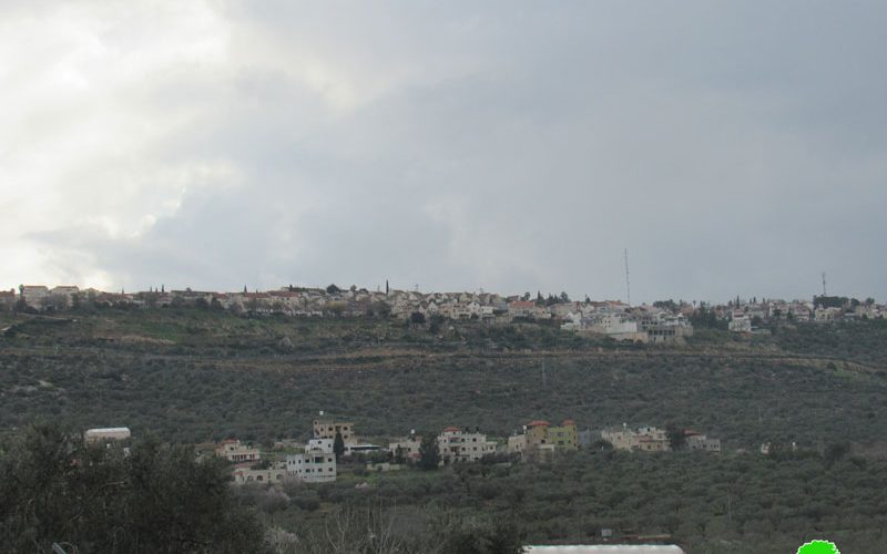 The occupation installs a sewer pipe for Ariel colony North West Salfit