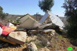Demolition of an agricultural room and a water pool in Al-Tayba – East Tarqumiya / Hebron governorate