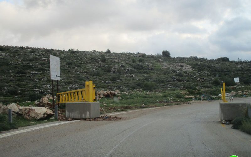 الاحتلال ينصب بوابات حديدية على مداخل قريتي خربثا بني حارث وشقبا شمال غرب مدينة رام الله
