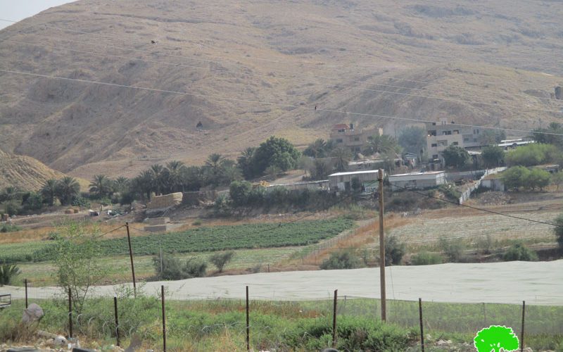 Halt o work order on an agricultural barracks east Atouf/ Tubas governorate