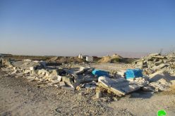 The Israeli occupation forces demolish two houses in Jericho