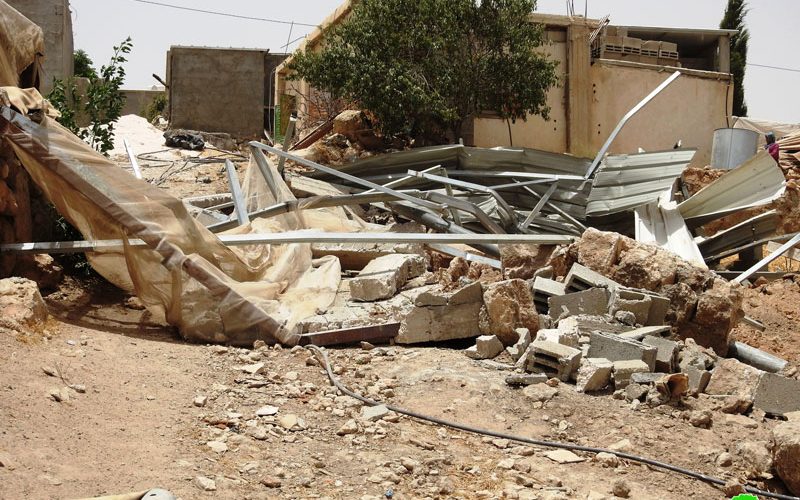 The Israeli Occupation Demolished an Agricultural Facility in Khirbet Ghuwein / Hebron