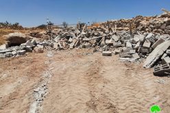 IOF Demolish an Agricultural Room in Al-Buweib – East Yatta/ Hebron Governorate