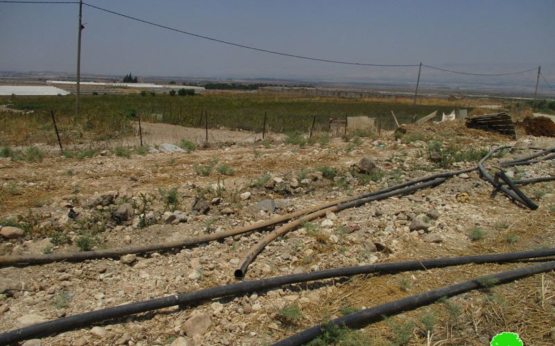 Israeli Forces Sabotage Water Pipelines in Bardala / Tubas Governorate