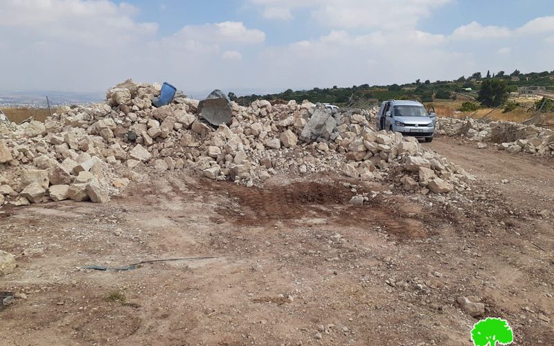 The Israeli Occupation Demolished Agricultural Structures in Tarqumiya / Hebron Governorate