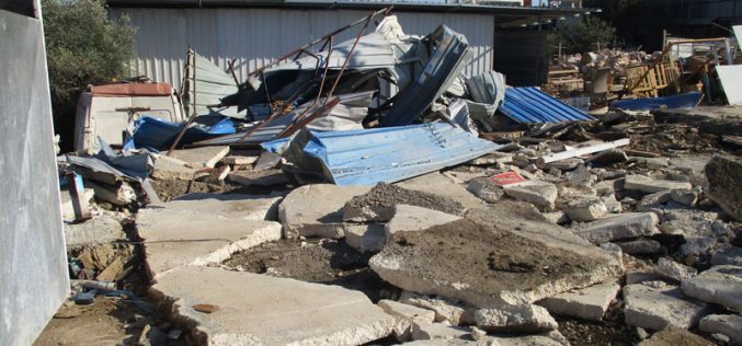 Demolition of Facilities in Haris Village / Salfit Governorate