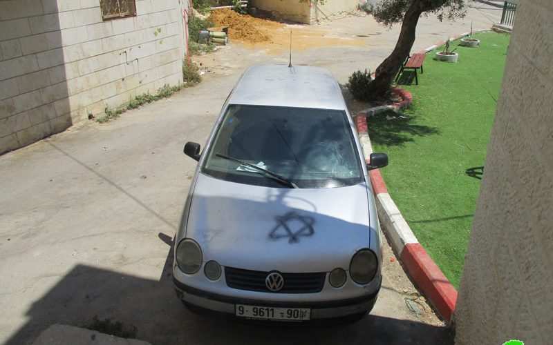 Israeli Settlers Sabotage Palestinian Properties in  Haris Village