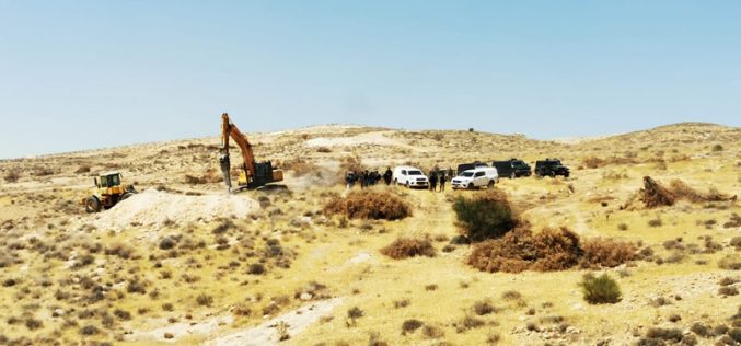 الاحتلال يهدم 4 آبار زراعية في محمية أم الخير شرق بلدة  يطا / محافظة الخليل