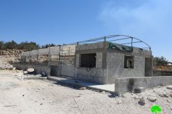 The Civil Administration Notifies an Agricultural facility in Idhna / Hebron Governorate