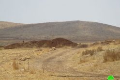 Closing a road that leads to Khirbet Al-Hadidiya / Tubas governorate