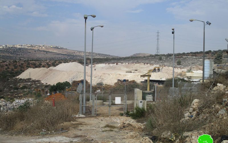 Ravaging Palestinian agricultural lands for the favor of “Karnei Shamron” settlement / Qalqilya governorate