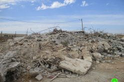 Demolishing an under construction house in At-Tayiba village / northwest Jenin