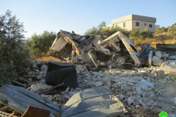 Demolition of an agricultural barracks in ‘Izbet Salman / East Qalqilya