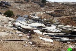 الاحتلال يهدم 4 مساكن وحظيرة في قرية المفقرة شرق يطا بمحافظة الخليل
