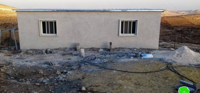 Israel to demolish a house within 96 hours in Khallet Ad-Dabe’a east Yatta / Hebron governorate