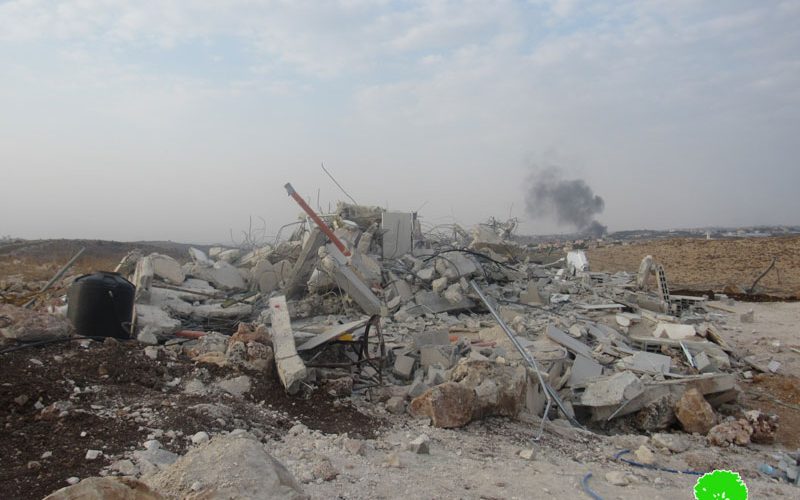 Demolishing a house in Jubara village / Tulkarim governorate