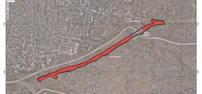 لتوسيع الطرق الاستعمارية الاحتلال يصدر قراراً  باستملاك  166 دونم جنوب شرق مدينة قلقيلية