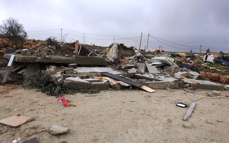 Demolishing a house in Ar-Rafai’a east Yatta / Hebron governorate