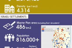 Info Graph: Contrast of Population Density in the occupied Palestinian Territory