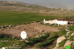 IOF Demolish and confiscate Tents from Khirbet Jaba’ait / Ramallah governorate