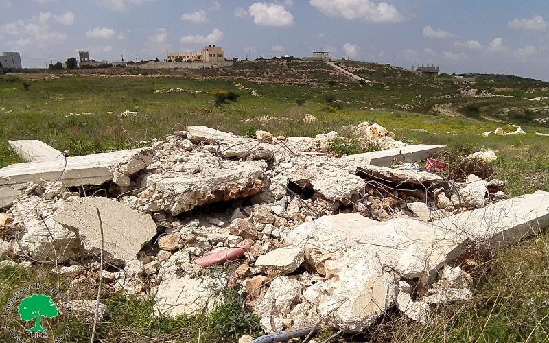 Israeli violations in the time of Corona: Demolition of a retaining wall and a facility in Jubara village / Tulkarim governorate