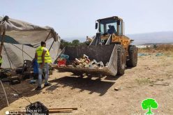 Demolishing 6 vegetables selling stands in the Jordan Valley / Tubas governorate