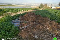 تدمير مئات الأمتار من الخطوط المائية والفتحات المائية في قرية بردلة / محافظة طوباس