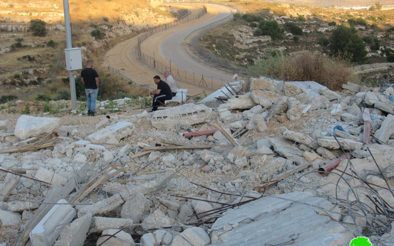 Under Construction Building demolished in Beituniya on the pretext of building without licenses / Ramallah governorate