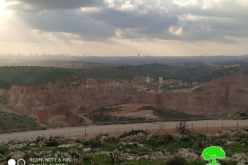 الإعلان عن  مخطط لتوسعة ” الكسارة الإسرائيلية ” غرب بلدة الزاوية بمحافظة سلفيت