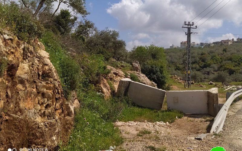 إغلاق خمسة طرق زراعية في بلدة دير إستيا بمحافظة سلفيت