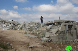 Demolishing a wedding hall in Jubara /  Tulkarm Governorate
