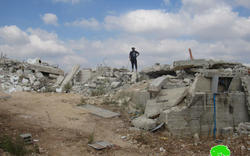 Demolishing a wedding hall in Jubara /  Tulkarm Governorate