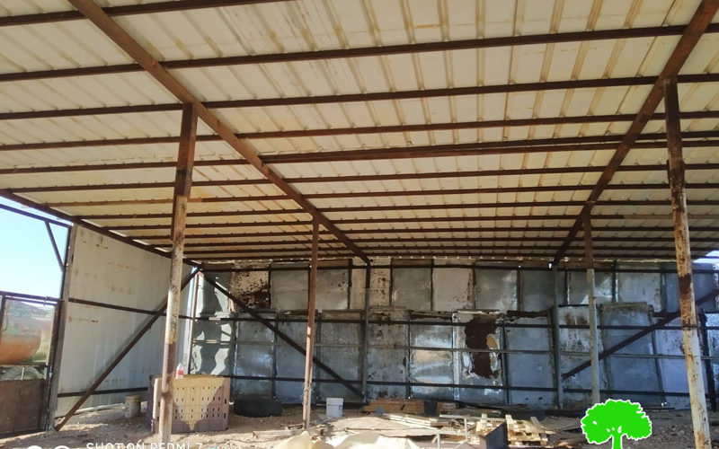 The Occupation targets an agricultural shack in Atouf / Tubas governorate