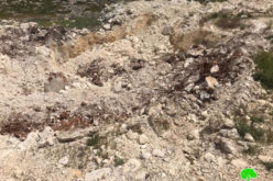 Demolishing cisterns and uprooting 1150 saplings in Kafr Ne’ama village / Ramallah governorate