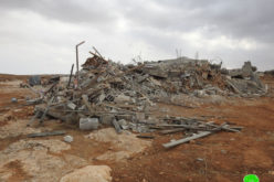 Demolition of a house in Ghaziwi, south of Yatta, Hebron Governorate