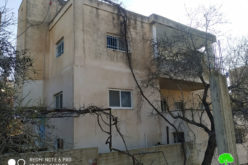 The Israeli Occupation demolishes a house belong to Qassam Barghuthi in Kubar village / Ramallah governorate