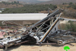 Demolition of a grocery shop in the village of Jabara / Tulkarm Governorate